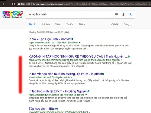 seo in tap hoc sinh