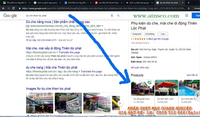 ghet-map-san-pham-atnseo