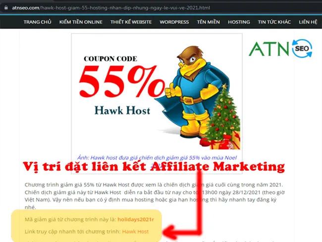 lien ket Affiliate Marketing