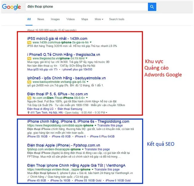 quang cao ads va seo