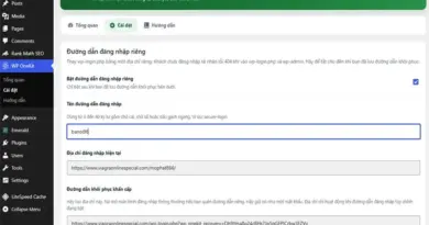 Bảo Mật Đường Dẫn Đăng Nhập WordPress Bằng WP OneKit
